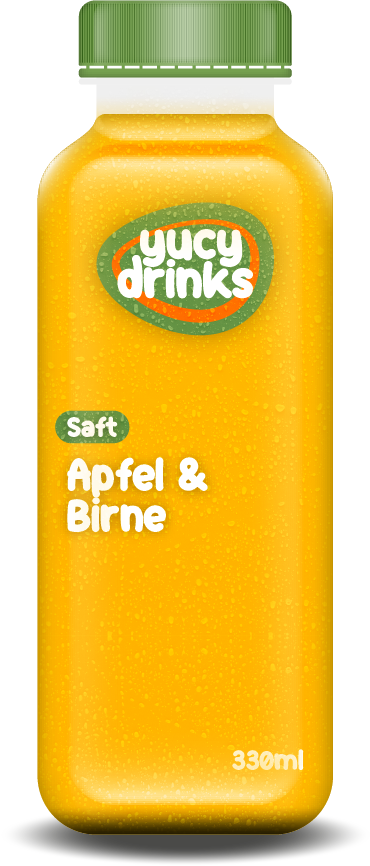 Flasche mit Apfel & Birne Saft