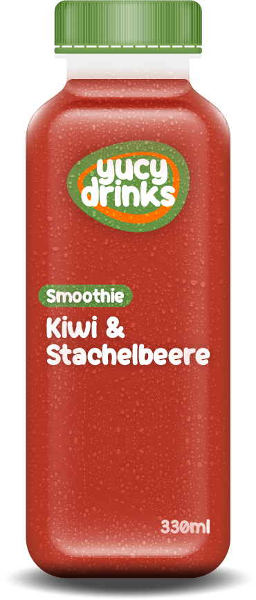 Flasche mit Kiwi & Stachelbeere Smoothie