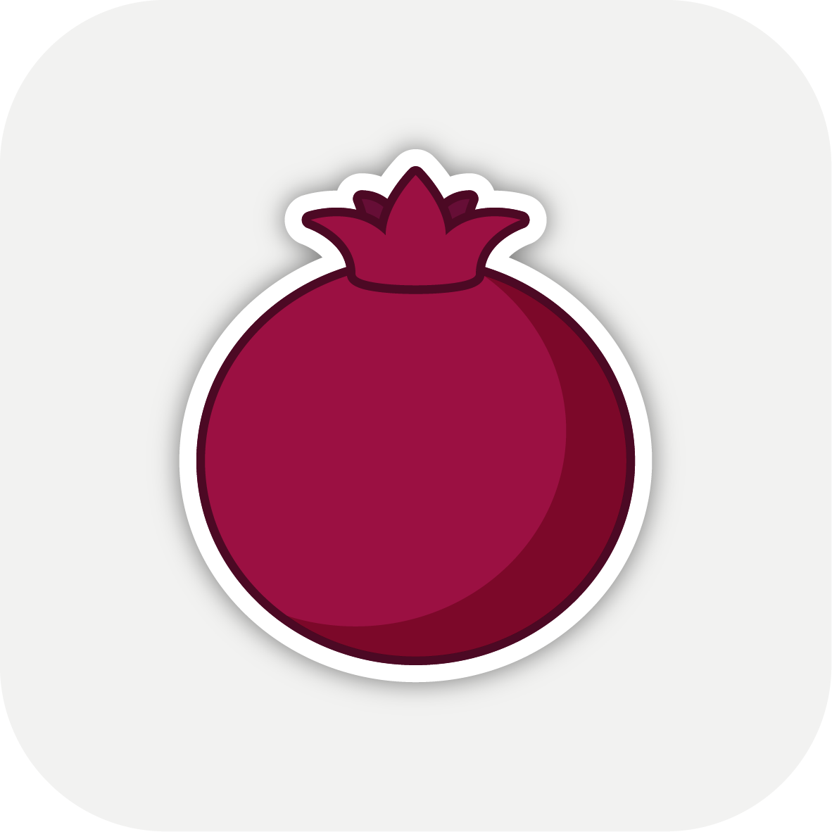Frucht Icon Granatapfel